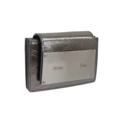 Matin Kim Women's Card Case Accordion Wallet "Silver"