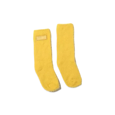 atmos pink x Girls2 Collaboration Fur Socks "Yellow"