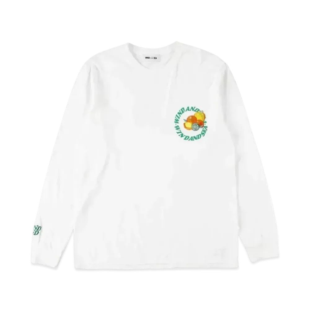 SAINT MXXXXXX x WIND AND SEA J."Fresh" Circle L/S T Shirt White "Fresh"