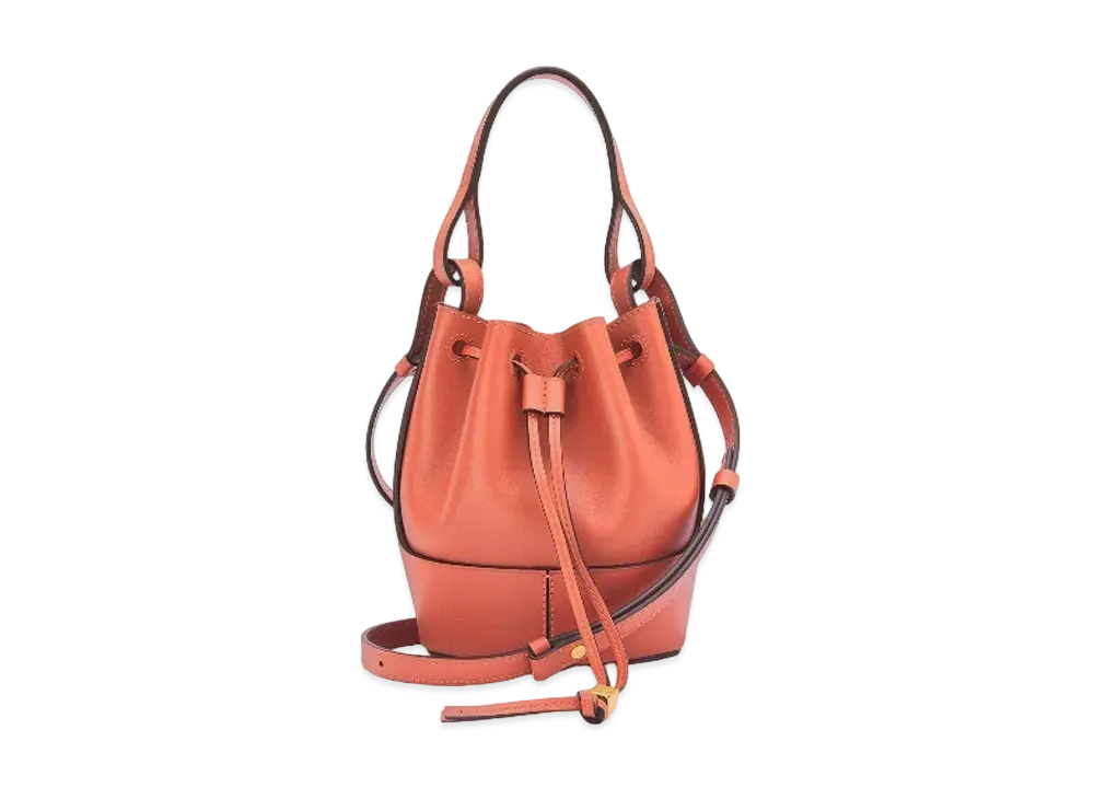 LOEWE Mini Balloon Bag In Nappa Calfskin "Vermillion"