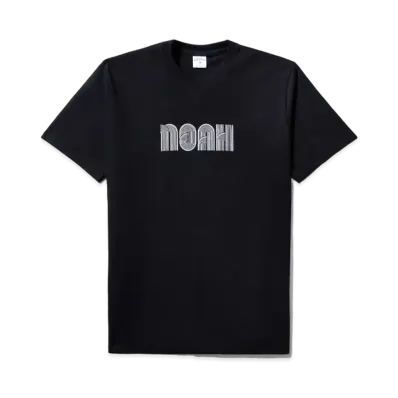 Noah Cascade Logo Tee "Black"