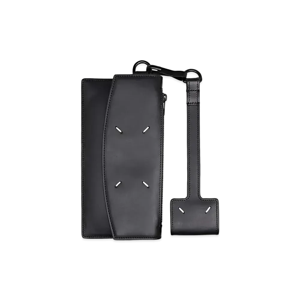 Maison Margiela Keychain Zip Top Wallet "Black"
