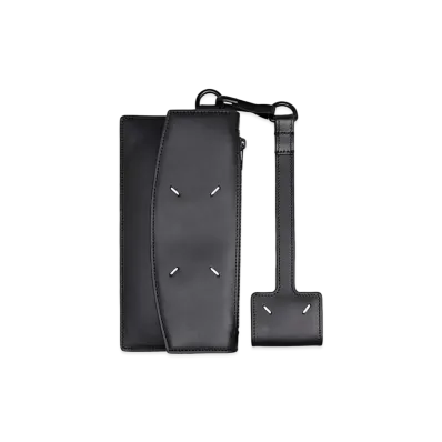 Maison Margiela Keychain Zip Top Wallet "Black"