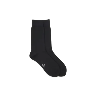 Yohji Yamamoto Y's NYLON PLAIN STITCH BASIC SOCKS "Black"