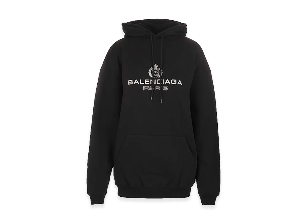 BALENCIAGA Letter Logo Hoodie "Black"