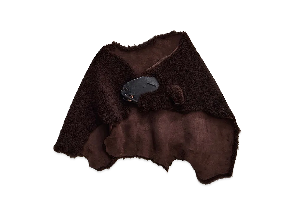 NICENESS Tracy Merino Mouton Capelet "Brown"