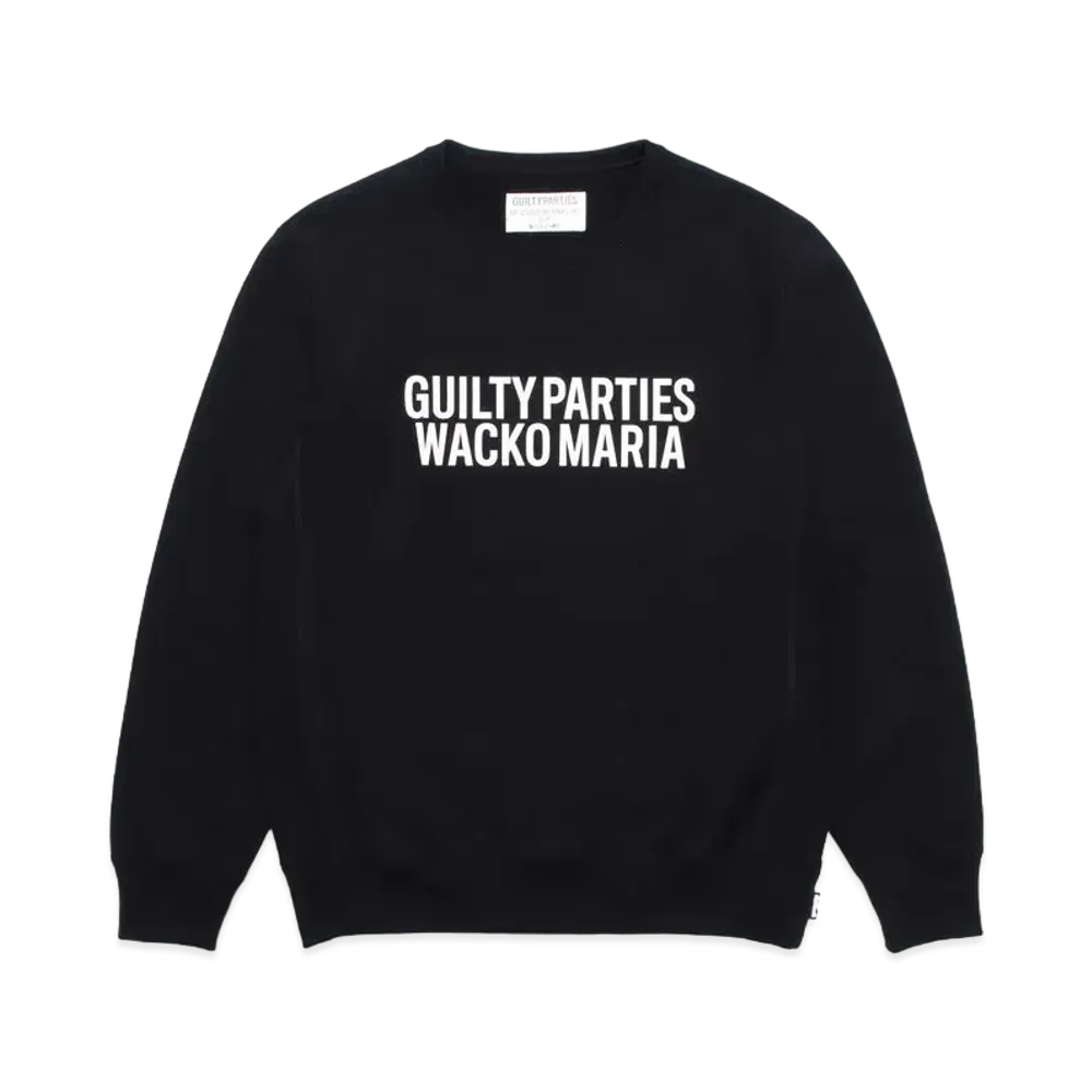 WACKO MARIA HEAVY WEIGHT SWEAT SHIRT "Black"