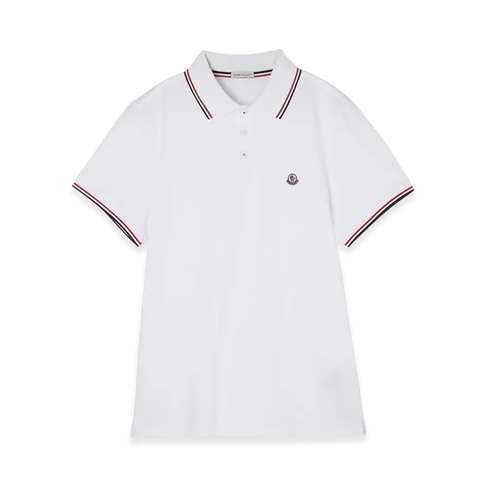 MONCLER Mens Polo Shirt "White"