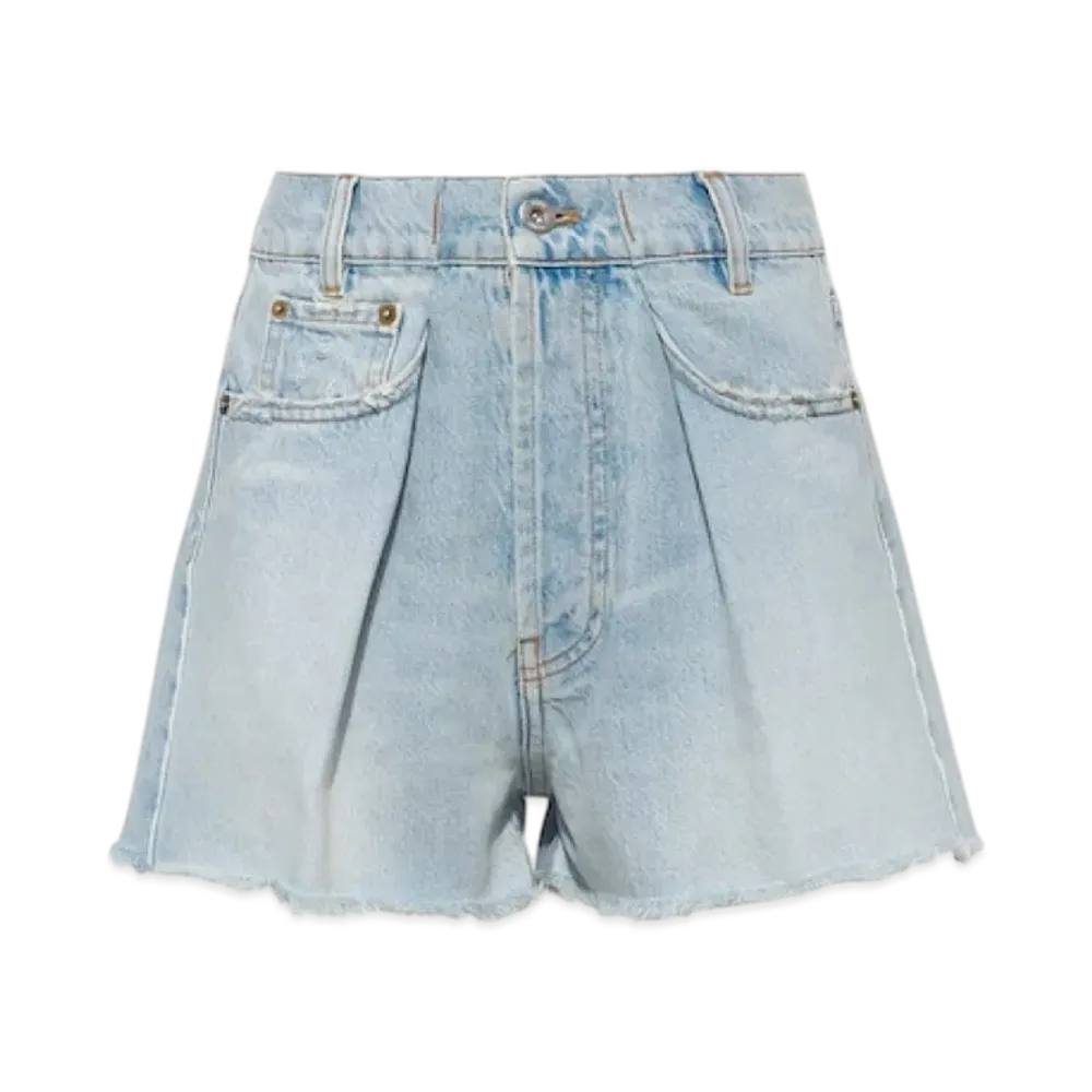 MIU MIU Women's Denim Shorts "Light Blue"