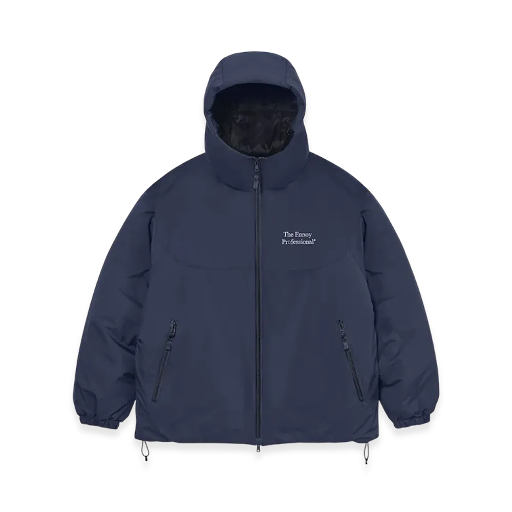 ENNOY Stylistshibutsu Padded Nylon Hoodie "Navy" (25AW)