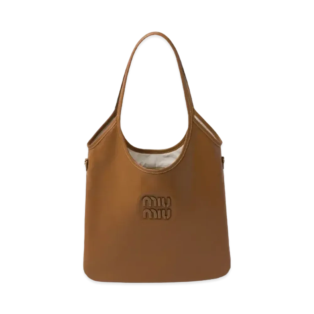 MIUMIU IVY Leather Bag "Cognac"