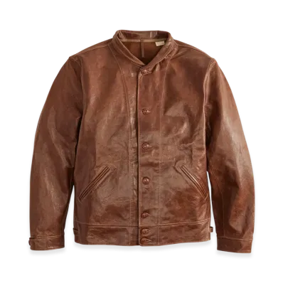Levi's Menlo Cossack Leather Jacket "Brown" / Albert Einstein