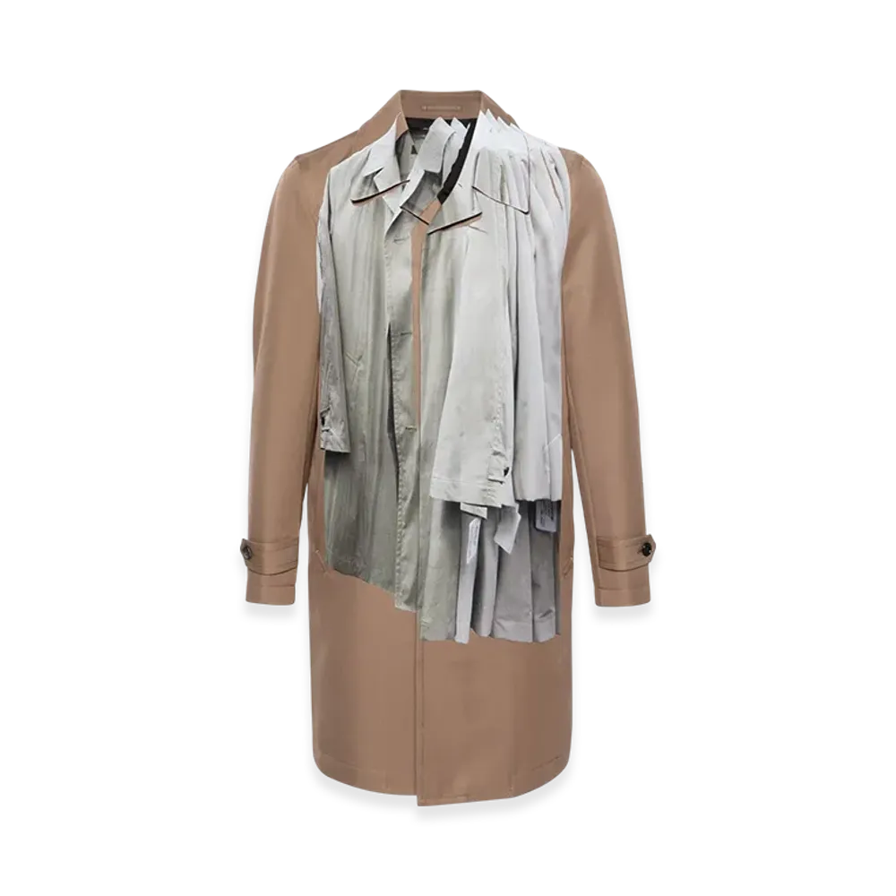 COMME des GARCONS HOMME PLUS Trompe Loeil Trench Coat "Beige"