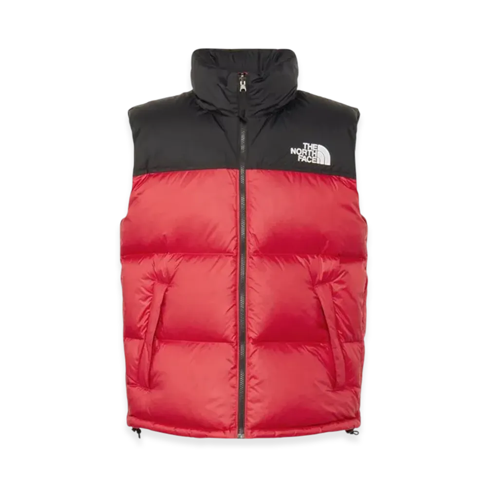 ザノースフェイス ヌプシベスト "ブラック/TNFレッド"