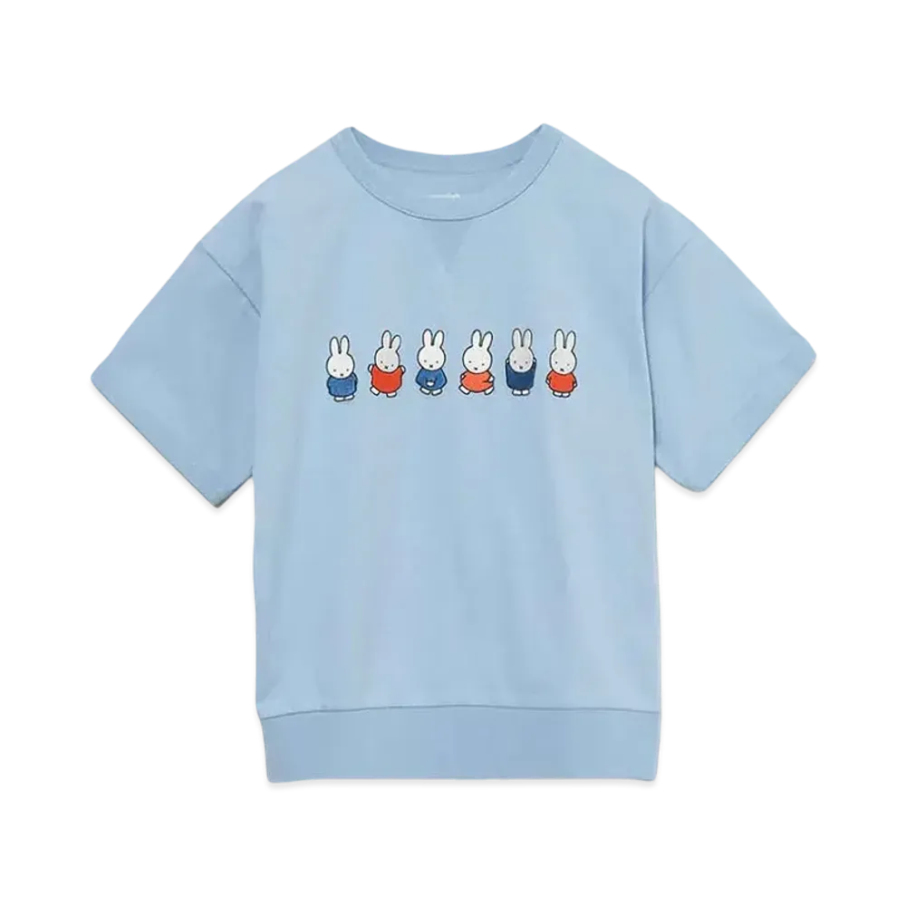graniph x Miffy Variation 2 Kids Rib T-Shirt "Light Blue"