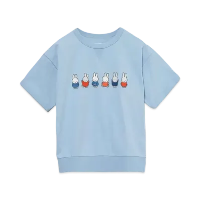 graniph x Miffy Variation 2 Kids Rib T-Shirt "Light Blue"