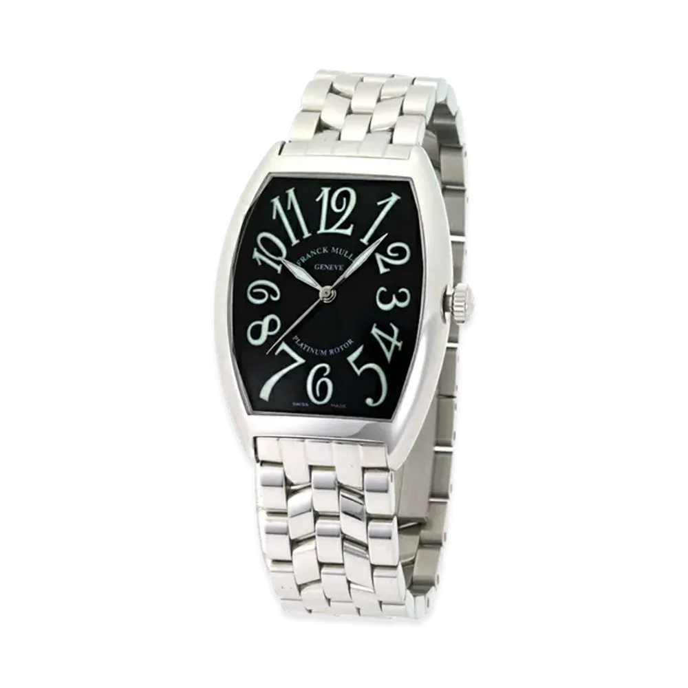 FRANCK MULLER Tonneau Curvex Platinum Rotor "Silver/Black"