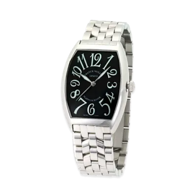 FRANCK MULLER Tonneau Curvex Platinum Rotor "Silver/Black"