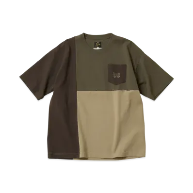 NEEDLES x ts(s) 3 Color Block Pocket T-Shirt "Khaki"