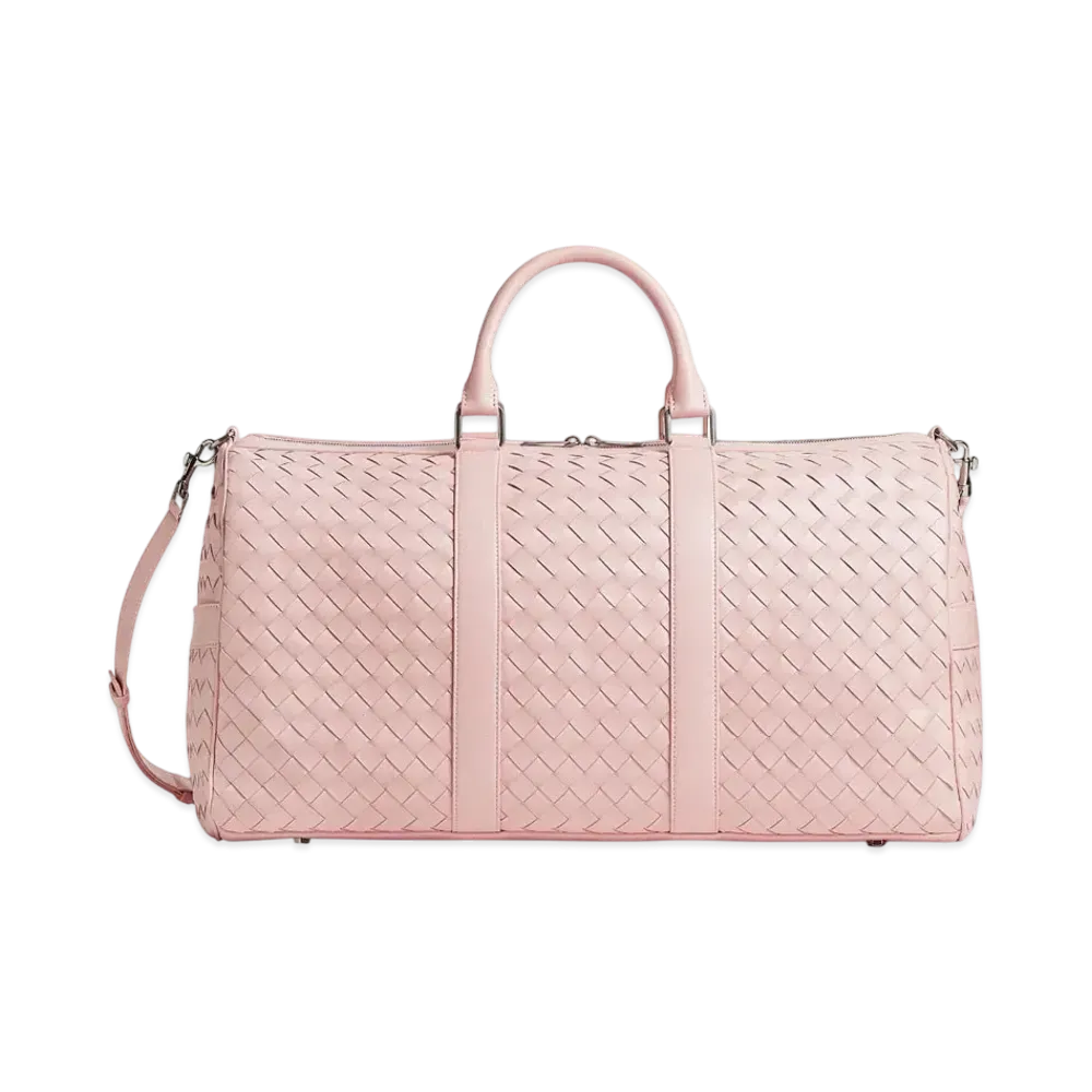 Bottega Veneta Intrecciato Cabin Duffle "Rose"