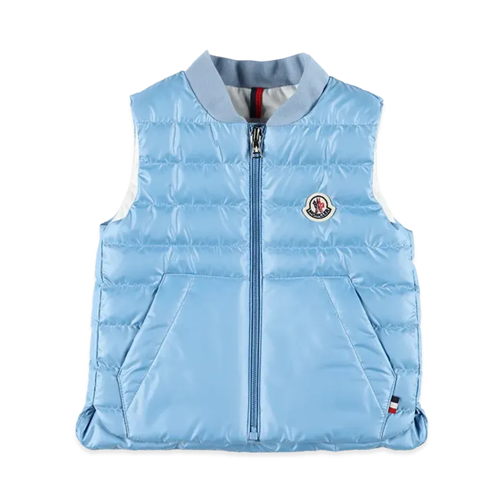 MONCLER Kids Down Vest "Blue"