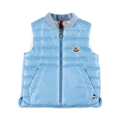 MONCLER Kids Down Vest "Blue"