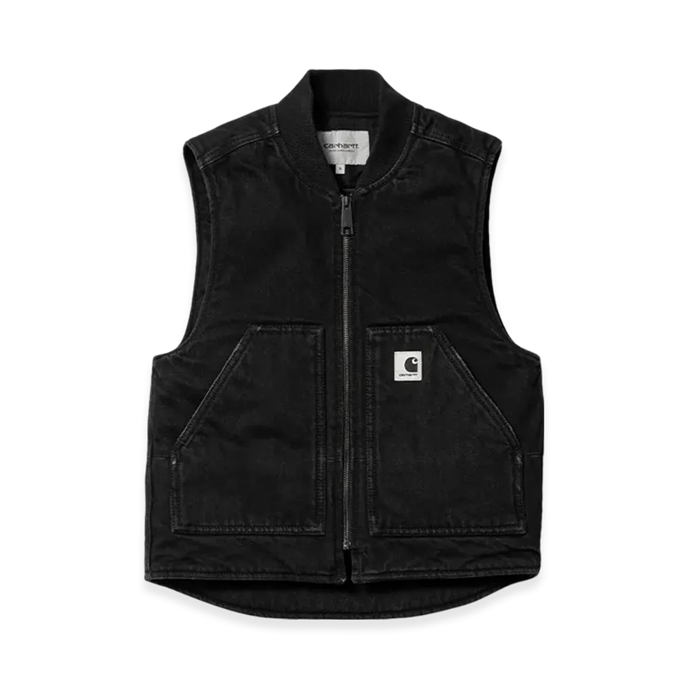 Carhartt WIP Women's Ace Vest "Black Stone Washed"