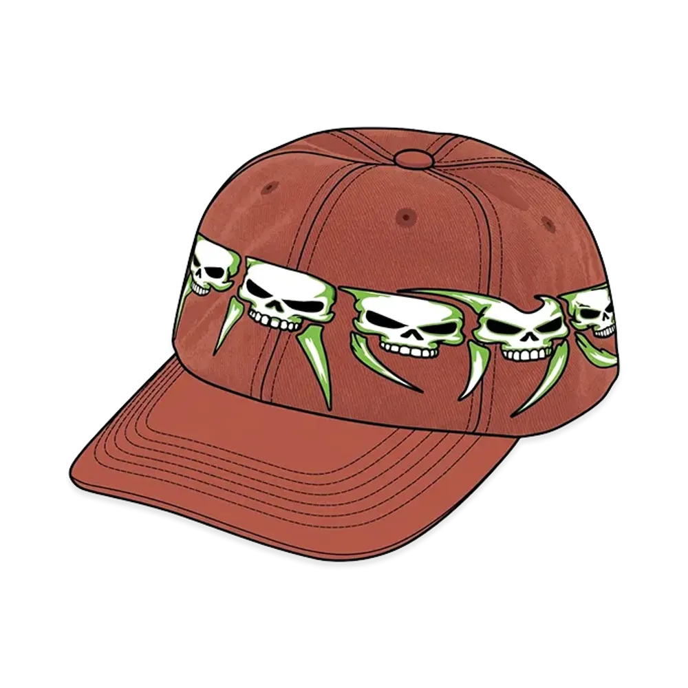 Supreme Skulls Spellout 6-Panel "Rust"