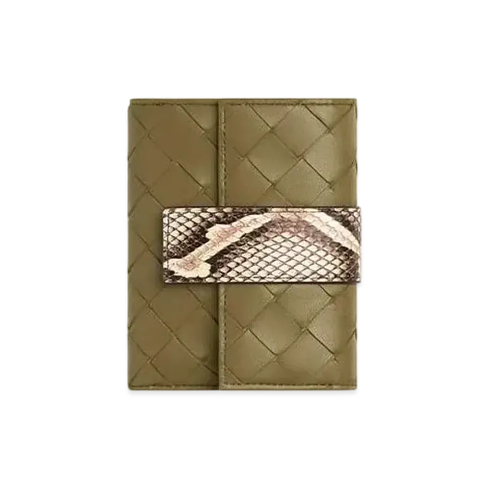 Bottega Veneta Tag Tri-Fold Zip Wallet Japan Exclusive "Algae/Rock/Bone/Fondant/Drizzle"