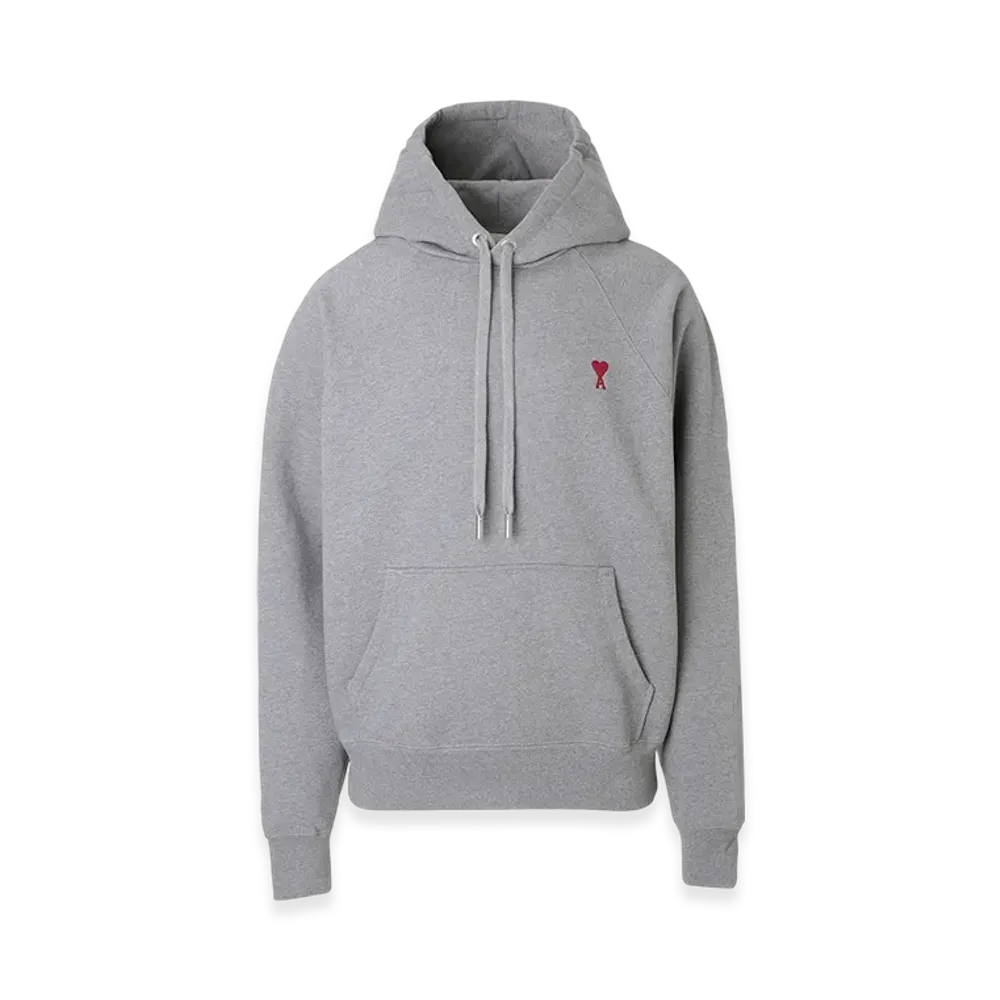 AMI PARIS De Coeur Hoodie "Heathergrey"