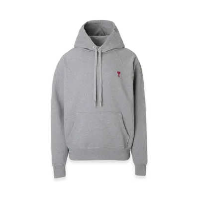 AMI PARIS De Coeur Hoodie "Heathergrey"
