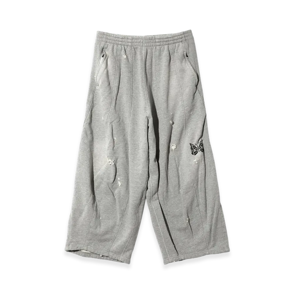 NEEDLES Deconstructed H.D. Sweat Pant - Cotton French Terry "H. Grey"