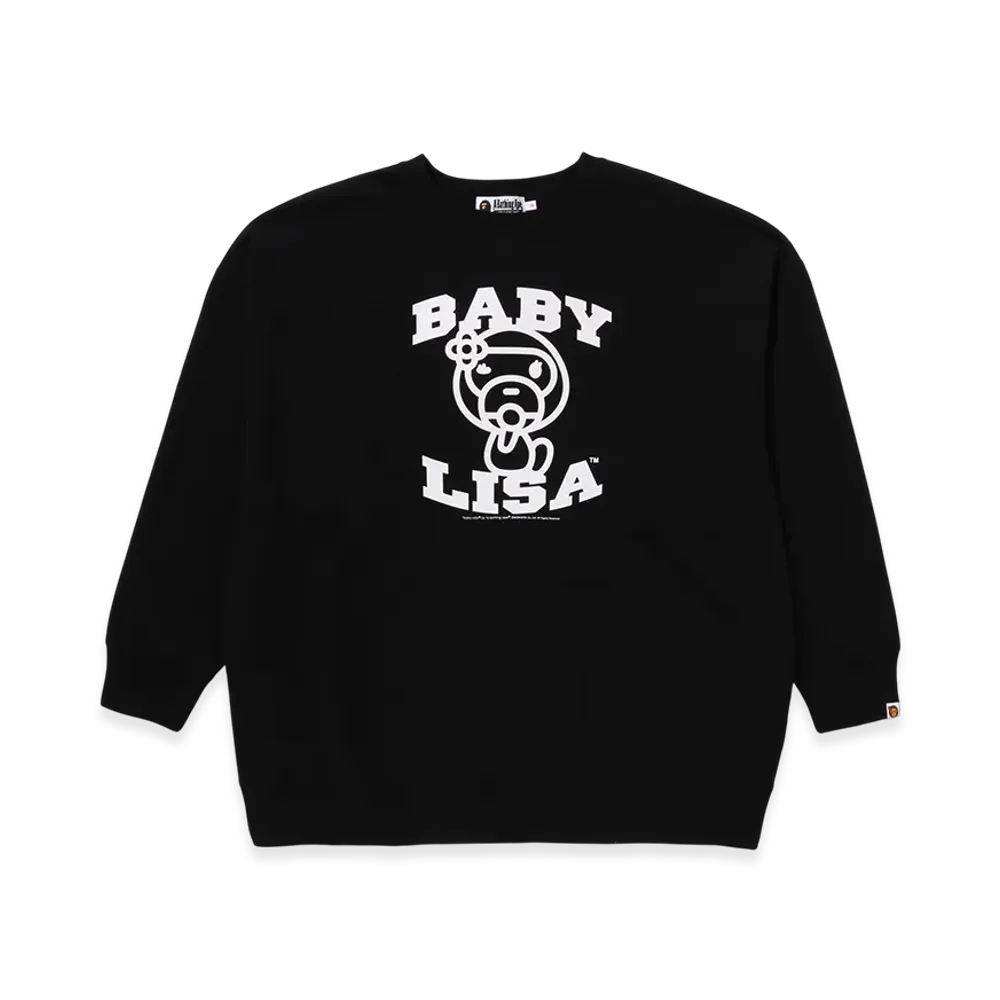 A BATHING APE Oversized Crewneck Sweatshirt "Black"