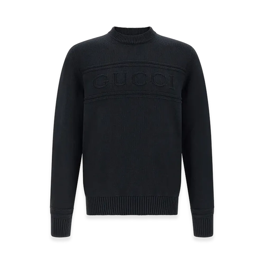 GUCCI Intarsia Sweater "Blue"