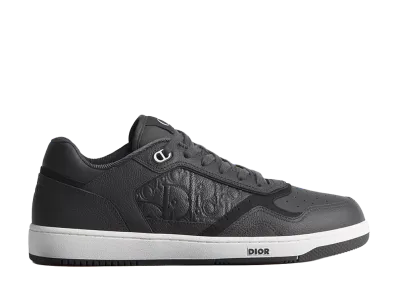 Dior B27 Uptown Low-Top Sneaker in Grained Calfskin and Dior Gravity Grained Leather "Deep Gray"