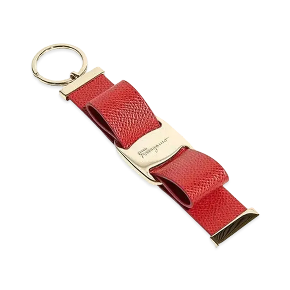 Salvatore Ferragamo Vara Bow Keyring "Red"