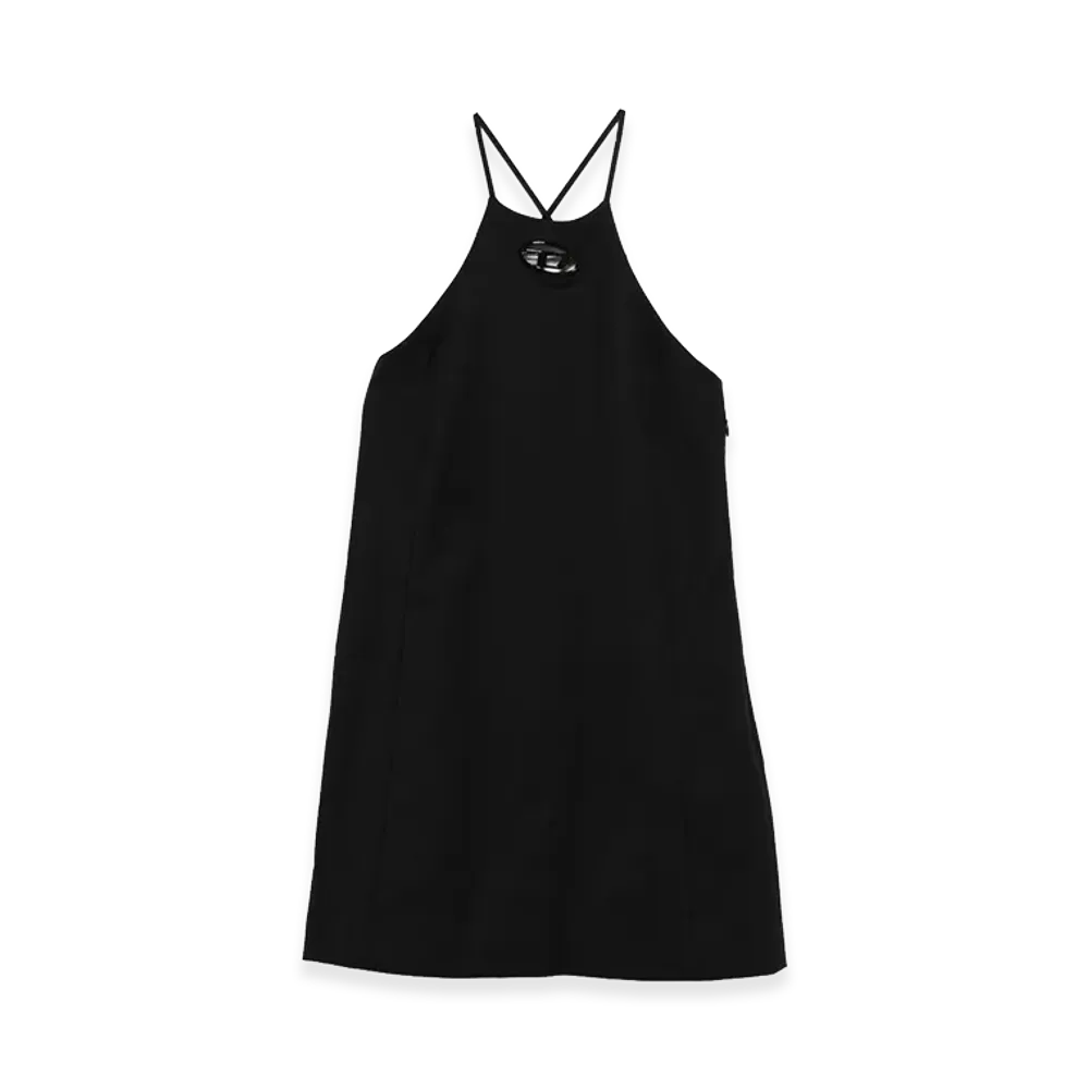 Diesel Women's Stretch Twill Mini Dress "Black"