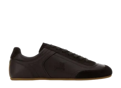 Burberry Leather And Suede Sneakers "Brown"