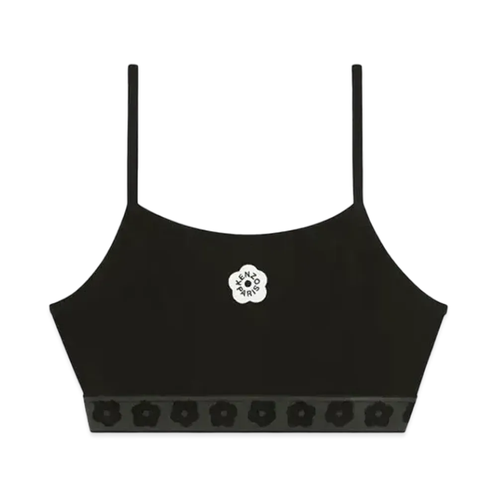 KENZO 'BOKE FLOWER 2.0' Embroidery Bra "Black"