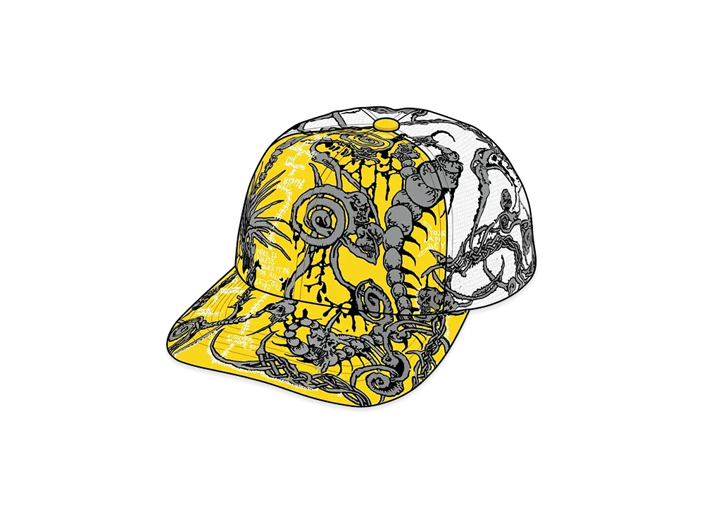 Supreme Wombat Embroidered Mesh Back 6-Panel "Yellow"