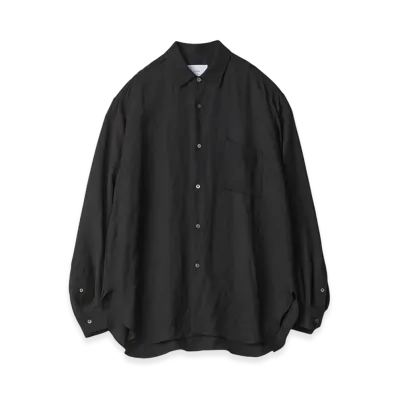 ssstein Vis/Li Twill Oversized LS Shirt "Black"