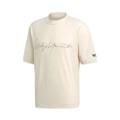 Y-3 Distressed Signature SS Tee "Off White"