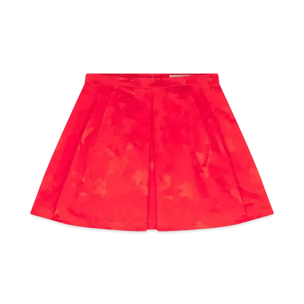 Maison Kitsune Jacquard Pleated Skirt "Wild berry"