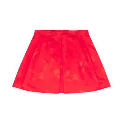 Maison Kitsune Jacquard Pleated Skirt "Wild berry"
