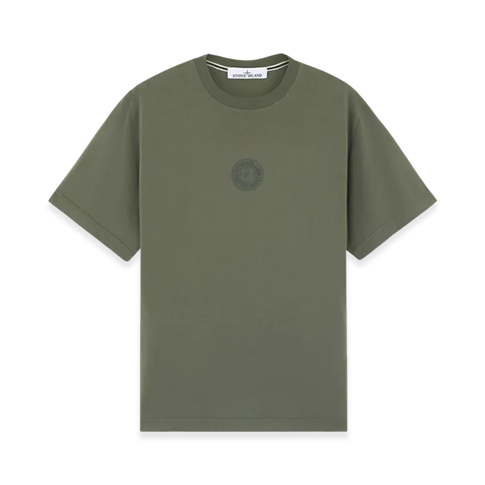 Stone Island 2NS92 Cotton Jersey T-Shirt with Seasonal Quilting One Print - 24FW "Musk Green"