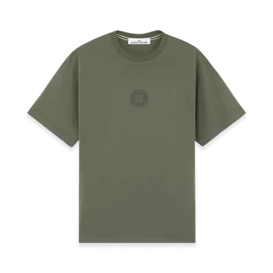 Stone Island 2NS92 Cotton Jersey T-Shirt with Seasonal Quilting One Print - 24FW "Musk Green"