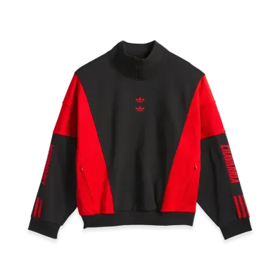 adidas x Willy Chavarria Watsonville Mock Neck Jumper "Black/Red"