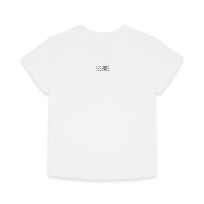 MM6 Maison Margiela Women's Numeric Cotton Jersey T-Shirt "White"
