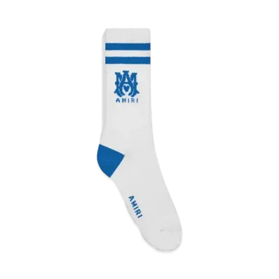 AMIRI MA Stripe Socks "White Blue"