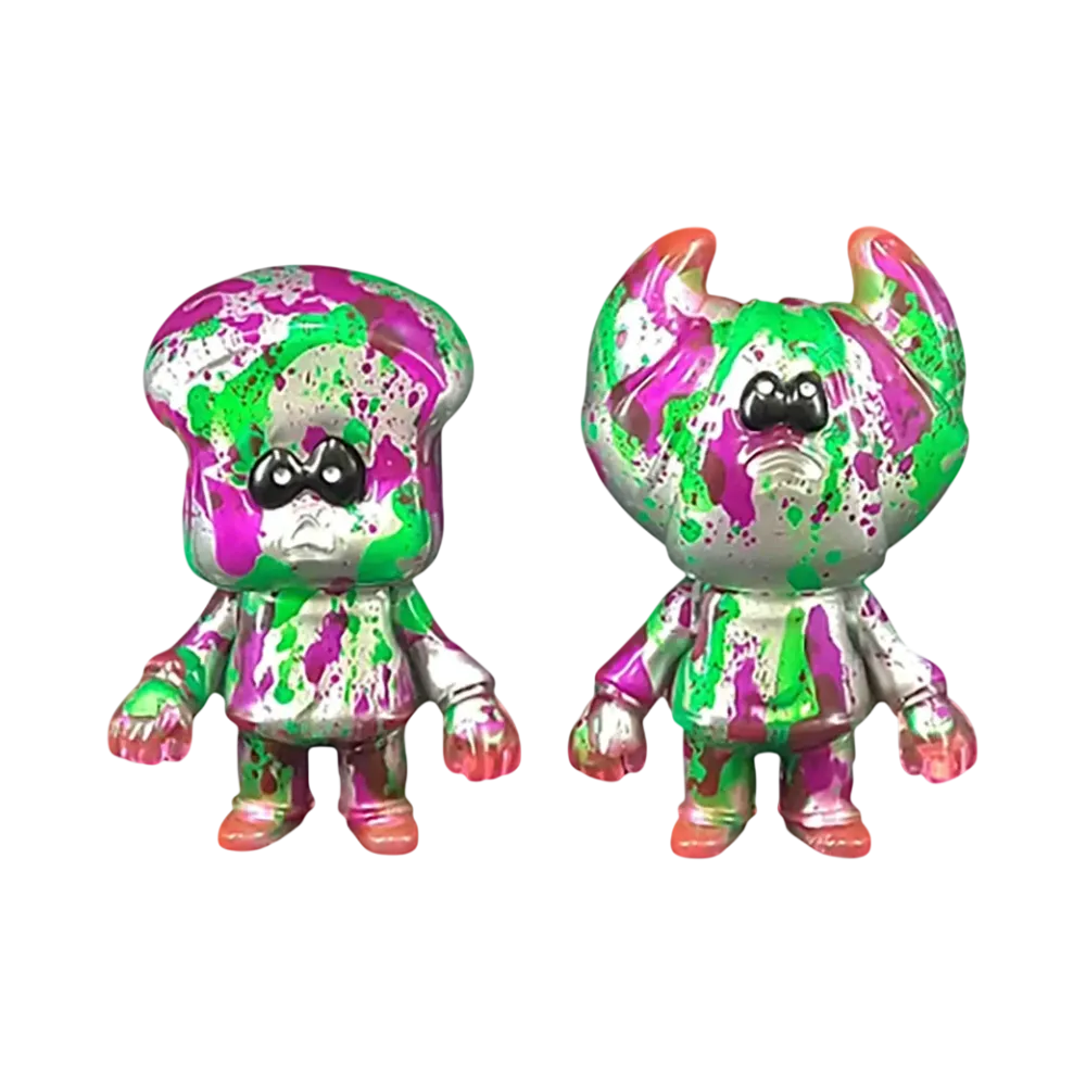 MEDICOM TOY / HUMAN ROBOT Pandead (Silver Canvas) Shockun And Wassan Set